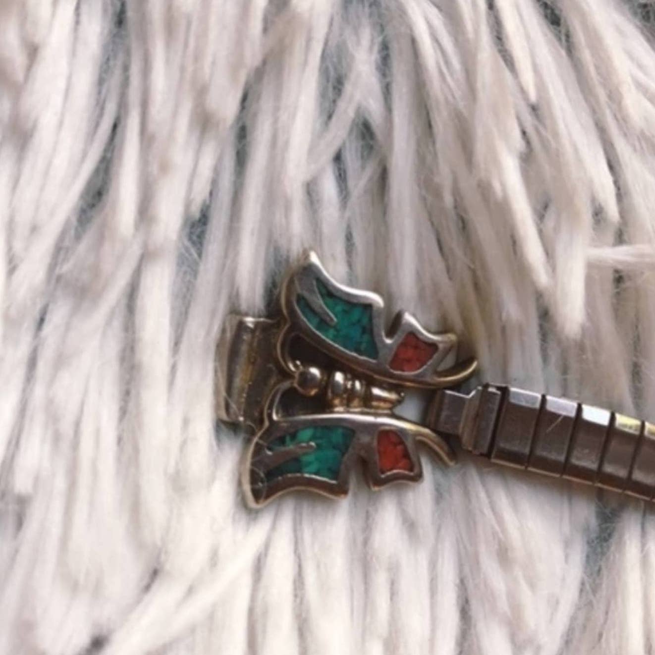 Vintage Butterfly Stainless Steel Watch Band